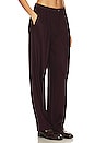 view 2 of 4 Cozy Wool Pleat Front Pant in Cherry Wine