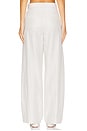 view 4 of 6 PANTALON LARGE HIGH WAISTED CASUAL TAILORED in Salt Glass