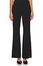 view 1 of 6 Mid Rise Tailored Flare Pant in Black