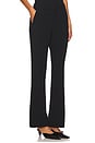 view 2 of 6 Mid Rise Tailored Flare Pant in Black