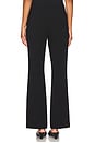 view 4 of 6 Mid Rise Tailored Flare Pant in Black