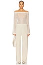 view 5 of 6 High Waisted Bias Pant in Shell