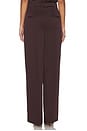 view 4 of 6 Mid Rise Wide Leg Pleated Trouser in Fig