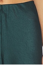 view 6 of 6 High Waist Fluid Satin Bias Pant in Juniper