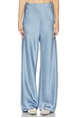 view 1 of 6 High Waist Fluid Satin Bias Pant in Pacific
