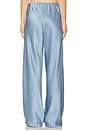 view 4 of 6 High Waist Fluid Satin Bias Pant in Pacific
