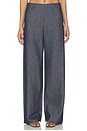 view 1 of 6 Colette Chambray Bias Pant in Indigo