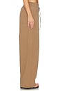 view 3 of 6 Mid Rise Cotton Drawstring Pant in Almondine