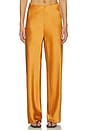 view 1 of 6 High Waist Satin Bias Pant in Clementine