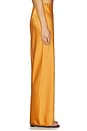 view 3 of 6 High Waist Satin Bias Pant in Clementine