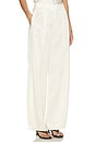 view 2 of 6 High Waist Satin Trouser in Flax