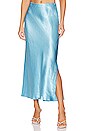 view 1 of 4 Side Slit Slip Skirt in Fountain