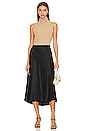 view 4 of 4 Bias Slip Skirt in Black