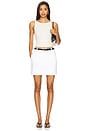 view 5 of 6 Mid Rise Tailored Skort in Optic White