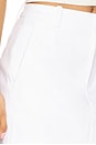 view 6 of 6 Mid Rise Tailored Skort in Optic White