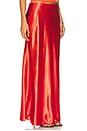view 2 of 6 Satin Maxi Skirt in Burnt Orchid