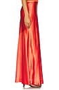 view 3 of 6 Satin Maxi Skirt in Burnt Orchid