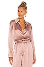 view 1 of 4 Shaped Collar Blouse in Mauve Orchid