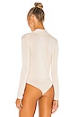 view 4 of 5 Long Sleeve Crossover Bodysuit in Chalet
