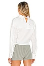 view 3 of 4 Slim Fitted Wrap Shirt in Optic White