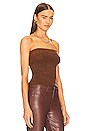 view 2 of 4 Strapless Top in Tobacco