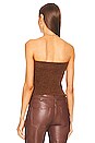 view 3 of 4 Strapless Top in Tobacco