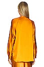 view 3 of 4 Band Collar Long Sleeve Blouse in Gold Sap