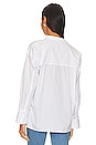 view 3 of 4 CAMISA HALF STAND COLLAR in Optic White