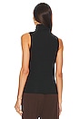 view 3 of 4 Sleeveless Turtleneck in Black