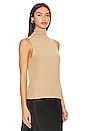 view 2 of 4 Sleeveless Turtleneck in Cashew