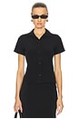 view 1 of 4 CHEMISE SHORT SLEEVE in Black