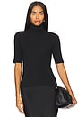 view 1 of 4 Elbow Sleeve Turtleneck in Black