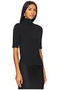 view 2 of 4 Elbow Sleeve Turtleneck in Black
