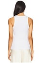 view 3 of 4 Scoop Neck Tank in Optic White