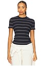 view 1 of 4 Stripe Short Sleeve Crew Tee in Coastal Combo