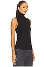 view 2 of 4 Sleeveless Turtleneck Top in Black