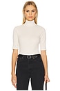 view 1 of 4 Elbow Sleeve Turtleneck in Off White