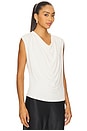 view 2 of 4 Sleeveless Draped Cowl Neck Top in Gesso