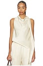 view 1 of 4 Fluid Satin Scarf Top in Bona
