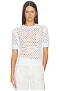 view 1 of 4 T-SHIRT BOXY HONEYCOMB in Optic White
