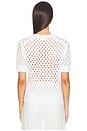 view 3 of 4 T-SHIRT BOXY HONEYCOMB in Optic White