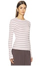 view 2 of 5 TOP TIPO TANK DE CANALÉ CON BORDE DE CONCHA in Light Heather Slipper Rose Combo
