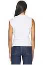 view 4 of 5 Sleeveless Draped Top in Optic White