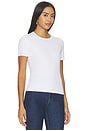 view 2 of 4 Texture Short Sleeve Crew in White