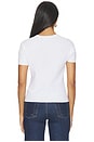 view 3 of 4 Texture Short Sleeve Crew in White