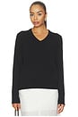 view 2 of 5 Casual V Neck Top in Black