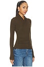 view 2 of 4 Longsleeve Fixed Wrap Top in Cypress