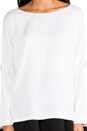 view 4 of 5 Military Boatneck in White