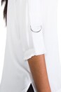 view 5 of 5 Military Boatneck in White
