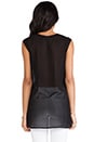 view 3 of 5 Sleeveless Crew in Black